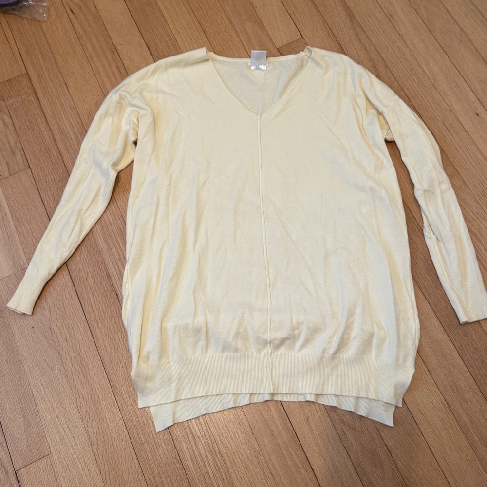 Main Strip Oversized V neck cardigan